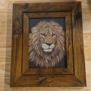 Vintage Lion Print